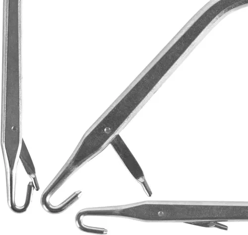 Miniatura 4 de Juego de 5 piezas de ganchos de pestillo curvos, ganchos de ganchillo, herramientas para trenzar el cabello, rastas de diferentes tamaños, agujas