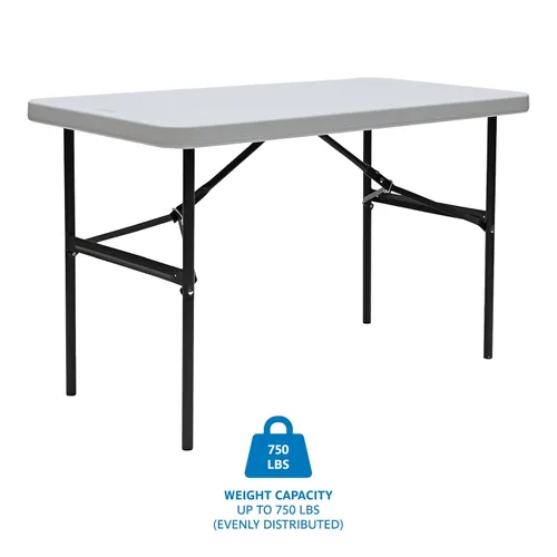 Miniatura 3 de Iceberg - Mesa plegable de 24 x 48 pulgadas, Platinum, IndestrucTable Too 500 Series (Fabricada en Estados Unidos), 65503 Platino
