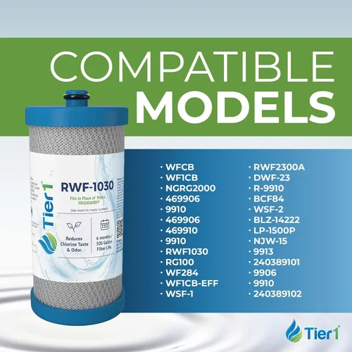 Miniatura 3 de Tier1 Filtro de agua para refrigerador RWF1030 WF1CB Reemplazo para Kenmore 469906, RG100, WF284, NGRG2000, PS503627, 469910, 9910 El filtro