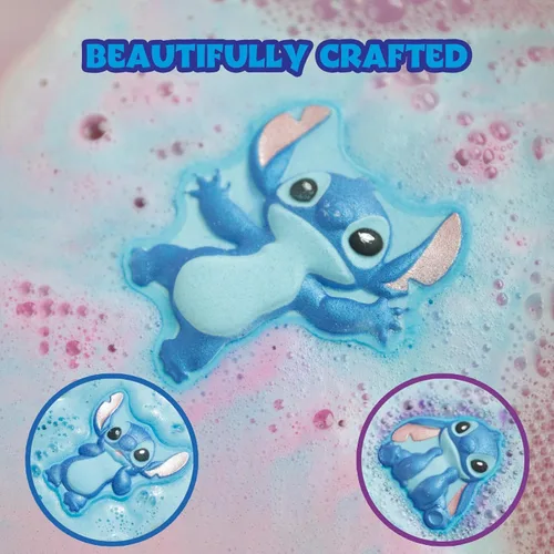Miniatura 5 de Bombas de baño Stitch para niños, divertidos colores brillantes del arco iris, perfumadas de frambuesa para niños, a partir de 3 años, por Townley