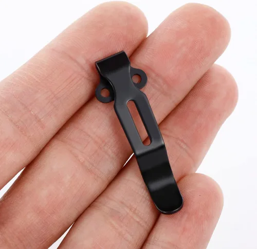 Miniatura 2 de Clips de bolsillo de transporte profundo con 2 tornillos, clip de bolsillo de acero inoxidable para benchmade Bugout 535 y más, acabado anodizado