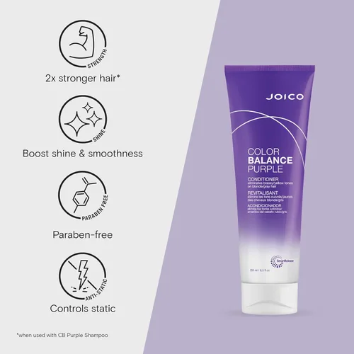 Miniatura 4 de Joico Champú y acondicionador color morado Para cabello rubio o gris frío Elimina los tonos amarillos cobrizos Aumenta la vitalidad