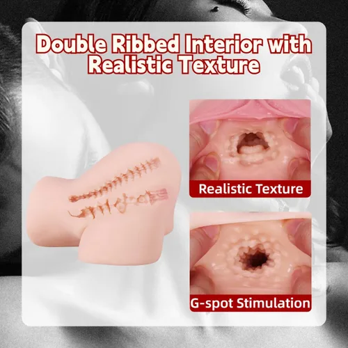 Miniatura 4 de Muñeca sexual masturbador masculino de 5.5 libras, juguetes sexuales realistas con vagina y anal cadera para hombres adultos masturbación