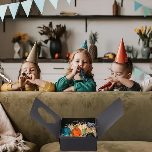 Miniatura 6 de Dekun 3 cajas de regalo con tapas a granel para regalos, cajas de papel con forma de corazón de 9 x 9 x 4 pulgadas, perfectas para regalos de dama