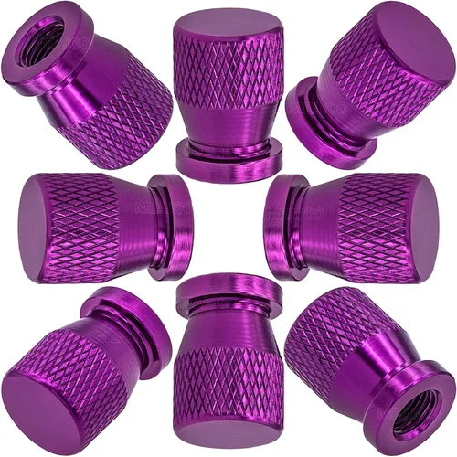Miniatura 57 de 4 piezas de tapas de válvula de rueda con forma de punta, válvula de rueda de aleación de aluminio con punta, tapas de aire universales a prueba
