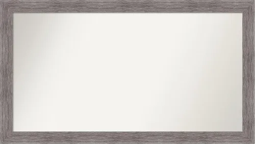 Miniatura 32 de Amanti Art Espejo de baño gris para sobre el fregadero, 31 x 48 pulgadas, espejo de tocador rectangular estrecho de color gris, marco de madera