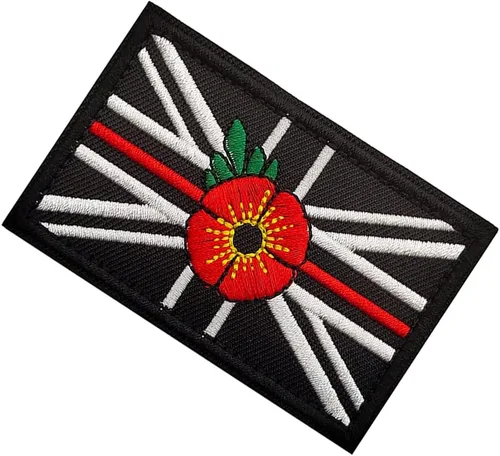 Miniatura 5 de 2 piezas tácticas de la Gran Unión Británica Jack bordado apliques parche bandera de Inglaterra Reino Unido coser en la moral brazalete insignia