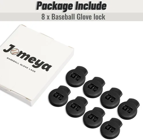 Miniatura 7 de Cerraduras para guantes, paquete de 8 cerraduras de encaje para guantes de béisbol, no requieren más nudos, ajuste universal para guantes de béisbol