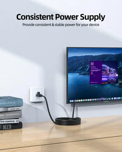 Miniatura 5 de Superer Cable de alimentación de CA de 3 clavijas apto para olla instantánea, olla a presión eléctrica, olla arrocera, máquina de leche de soja