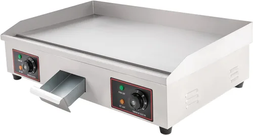 Miniatura 12 de Parrilla eléctrica comercial de 110 V 3000 W, parrilla eléctrica de Teppanyaki antiadherente, placa de cocina de 22 x 14 pulgadas, parrilla de mesa