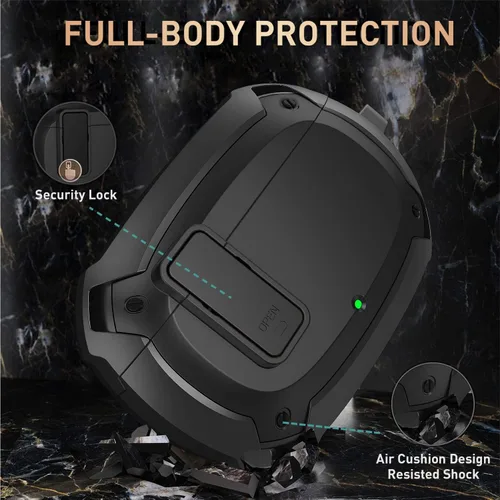 Miniatura 2 de Compatible con funda para Beats Studio Buds/Buds+ 2021/2023, [Bloqueo seguro] Funda protectora Cool Beats Studio Buds Plus para hombres y mujeres