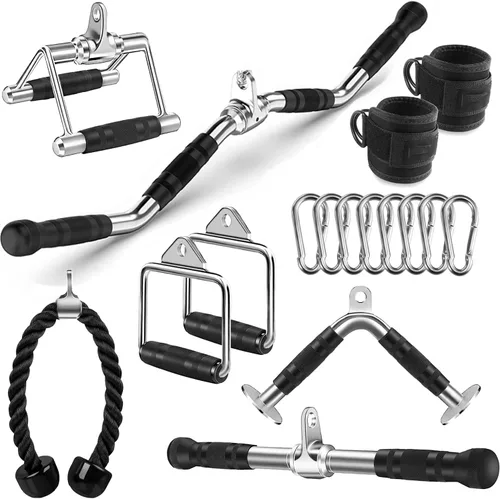 Miniatura 10 de Accesorio para Máquina de Cable, Accesorios de Jalón LAT, Accesorios de Gimnasio en Casa, Accesorio de Jalón para Tríceps