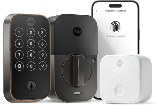 Miniatura 26 de Yale Assure Lock 2 con Wi-Fi – Cerradura inteligente de níquel satinado para puerta delantera con teclado, control de aplicaciones, llave