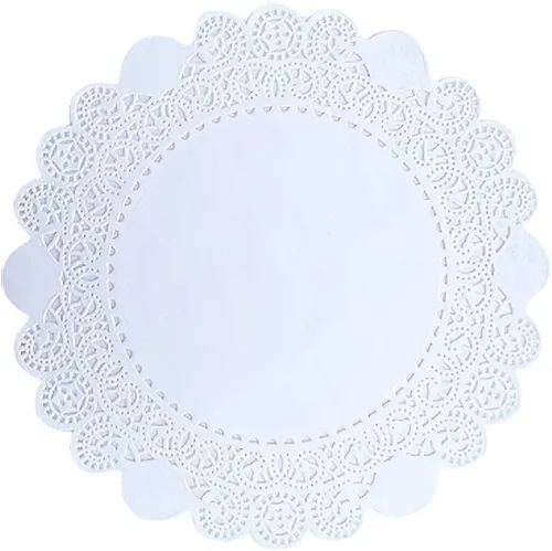 Miniatura 48 de 250 piezas de papel redondo de encaje de 3.5 pulgadas de alta calidad, sin polvo, corte limpio, diseño simple: fiesta/regalo/para tartas/decoración