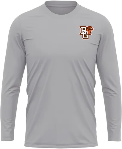 Miniatura 140 de Camisa deportiva de manga larga oficial de la NCAA Collegiate para hombre, con logotipo en el pecho izquierdo, colección Athletic Heather