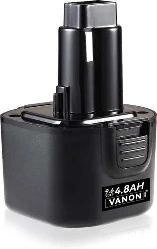 VANON 4.8Ah DW9062 Reemplazo para batería Dewalt 9.6V Ni-MH compatible con DW9061 DE9036 DE9061 DE9062 DW926 DW955K DW955 DW926K-2 DW926K DW902 DW050
