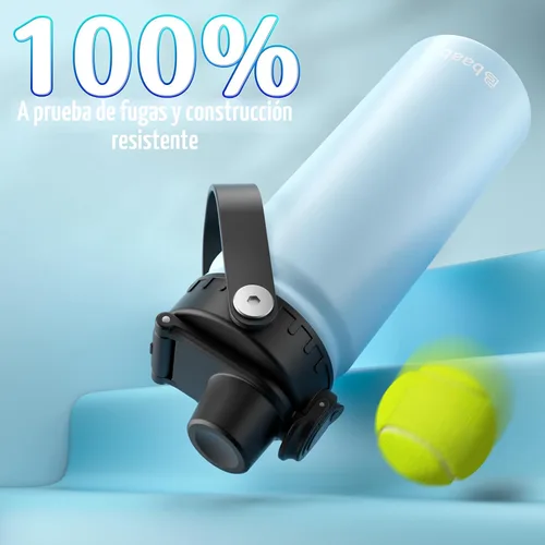 Miniatura 5 de baab Botella de Agua para Niños de 18 oz, Botella de Agua Aislada para Niños con Tapa de Boquilla Bloqueable y Calcomanías, Taza de Agua para Niños
