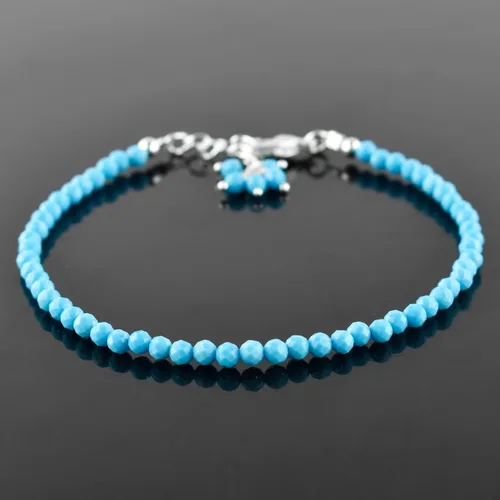 Miniatura 9 de Natural Gemstone Micro Beads Dainty Bangle Bracelet, Handmade Birthstone Jewelry, Healing Chakra Crystals, Silver Plated 8 inch, Birthday Gift for