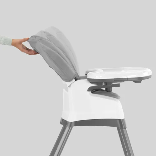 Miniatura 5 de Chicco Stack 1-2-3 Silla alta convertible multiusos para bebés y niños pequeños, arnés de 5 puntos y 3 posiciones reclinable, fácil de limpiar