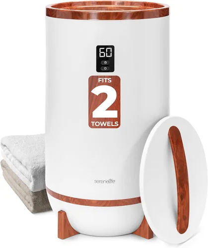 Miniatura 9 de SereneLife Calentador de toallas estilo cubo, calentador de manta portátil para spa y baño, gran capacidad, fragancia personalizable, apagado
