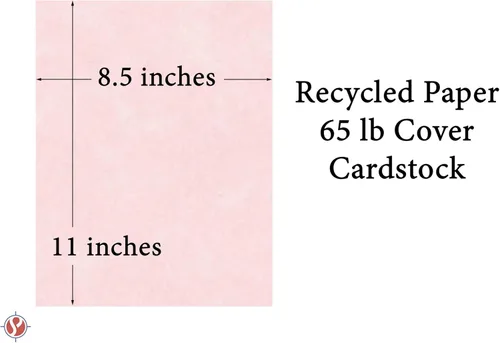 Miniatura 5 de Papel reciclado de papelería rosa hielo, cartulina de cubierta de 65 libras, 8.5 x 11 pulgadas, 50 hojas por paquete Rosa (Ice Pink)