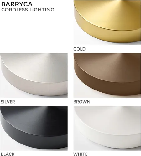 Miniatura 6 de Paquete de 2 Lámparas de Mesa Recargables Inalámbricas, 3 Temperaturas de Color y Regulable, IP54 Impermeable Operada por Batería, Luz LED Portátil