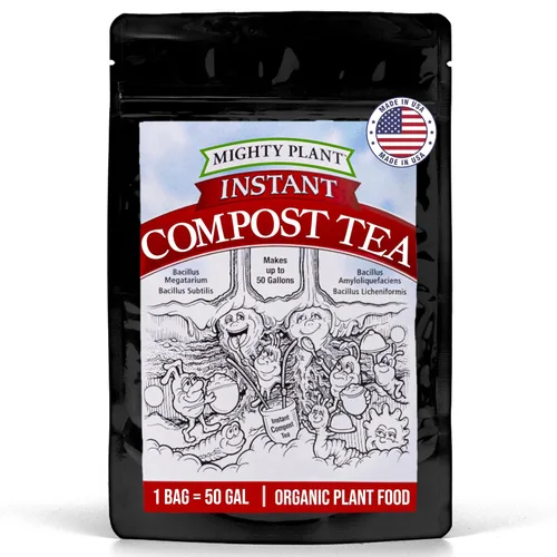 Té de compost instantáneo (5 onzas) – Probiótico para plantas y potenciador de rendimiento para hidroponía y todo tipo de jardinería | Fórmula