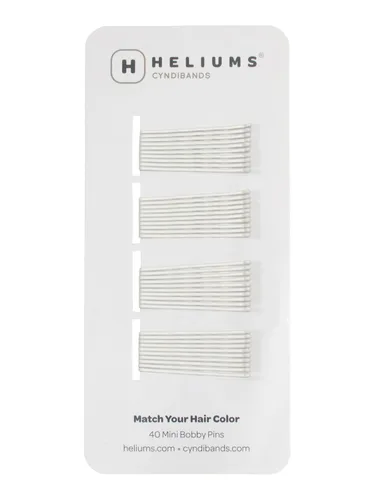 Miniatura 13 de Minihorquillas Heliums - Rubio Ceniza - Paquete de 40, horquillas pequeñas de 1.5 pulgadas para cabello fino y niños