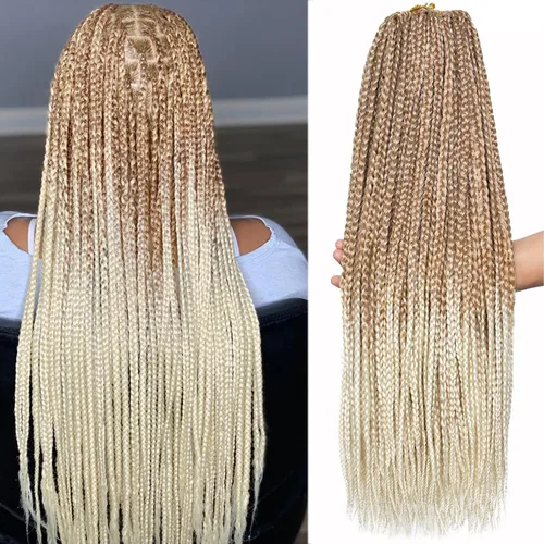 Miniatura 15 de Unionbeauty - Trenzas de ganchillo de 10 pulgadas, trenzas de ganchillo medianas sin nudos, 6 paquetes, trenzas de caja Goddess para mujeres negras