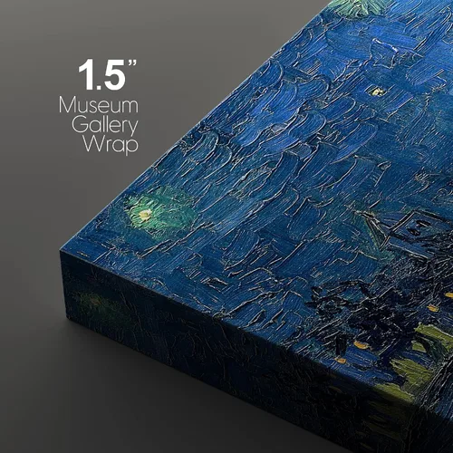 Miniatura 5 de Lienzo decorativo para pared - cuadro con estampado Giclée para decoración del hogar Noche estrellada sobre el Ródano