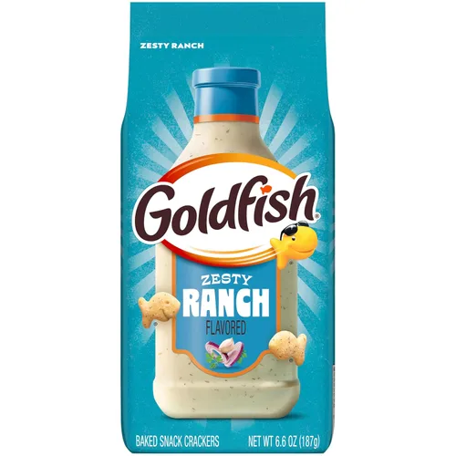 Miniatura 34 de Goldfish Mega Bites Galletas de Queso Cheddar Fuerte, Bolsa de 5.9 Oz