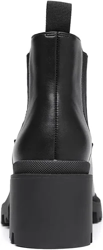 Miniatura 4 de DECARSDZ Women's Chunky Platform Boots Classic Ankle Booties Women Chelsea Boots