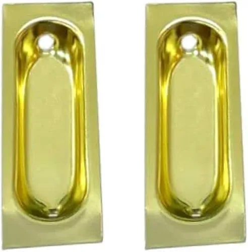 Miniatura 7 de QCAA Tirador rectangular de latón macizo, 3 "x 1-1/8 x3/8, US10B bronce aceitado, ORB 2 paquetes, fabricado en Taiwán