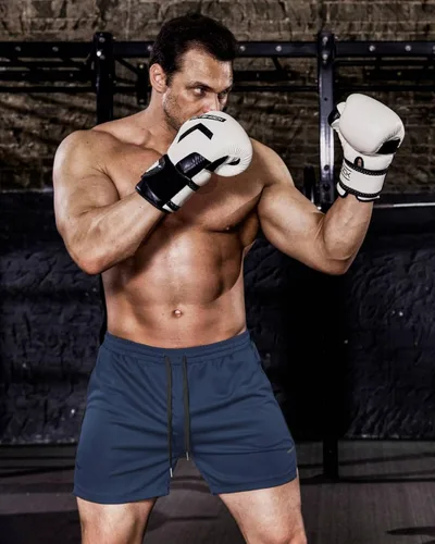 Miniatura 2 de COOFANDY Paquete de 2 pantalones cortos de entrenamiento de gimnasio para hombre de malla ligera para fisicoculturismo entrenamiento correr deportes