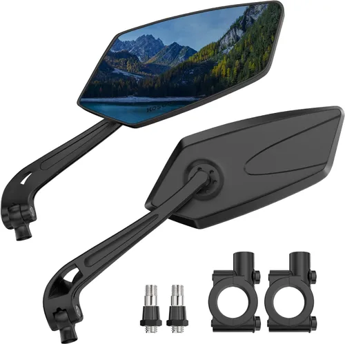 Miniatura 9 de Paquete de 2 espejos de bicicleta, espejos de bicicleta para manillar, espejos retrovisores ajustables de seguridad de 360°, accesorios de ajuste