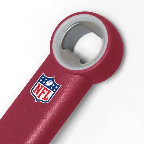 Miniatura 4 de YouTheFan NFL - Espátula para barbacoa de acero inoxidable con abrebotellas