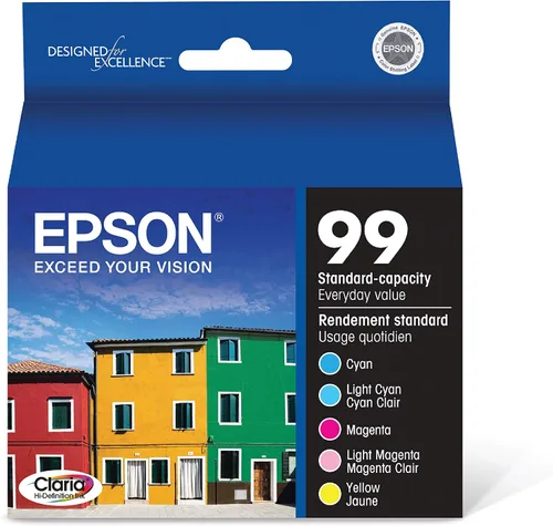 Miniatura 2 de Epson T099 Claria Tinta de Alta Definición Capacidad Estándar 5 Color Cartucho Combo y T098 Claria Alta Definición - Tinta Capacidad Estándar Negro
