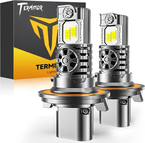 Miniatura 20 de Termitor Bombillas LED 9005/HB3, 30000 lúmenes, 800% ultra brillo, tamaño halógeno 1:1, blanco frío 6500K, vida útil de 10 años con ventilador