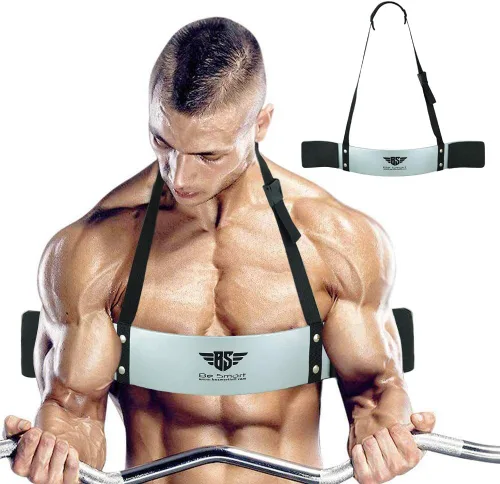 Miniatura 9 de Be Smart - Pistola de brazo para bíceps y tríceps, pesas y rizos, muscular, aislador de bíceps para brazos grandes, culturismo y levantamiento