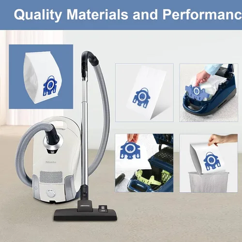 Miniatura 3 de Paquete de 24 bolsas de vacío 3D Airclean GN compatibles con Miele Classic C1, Complete C1, Complete C2, Complete C3, S400i S600 S2 S5 S8 Series, 6
