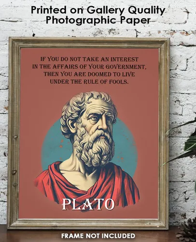 Miniatura 5 de Buzz Unplugged Inspirational Wall Art Poster The Affairs of Your Government, Plato 8x10 Unframed Motivational Wall Art & Positive Affirmations