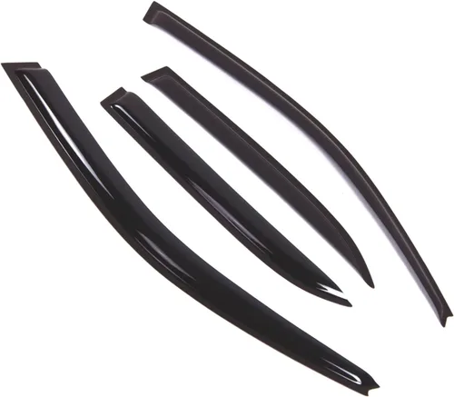 Visor de ventana compatible con Toyota Camry 1992-1996, DGWV2-415, deflector de montaje exterior, protector de lluvia, humo oscuro, juego de 4 piezas
