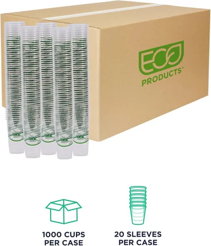 Miniatura 2 de Eco-Products, Inc GreenStripe - Vasos para bebidas frías, Transparente, 1000