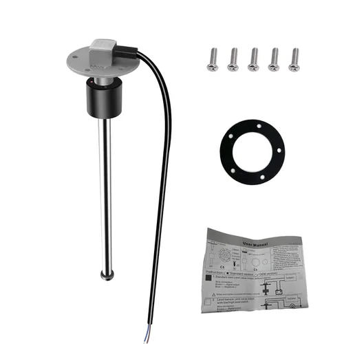 Unidad emisora de combustible inoxidable, 240 ~ 33 ohmios, 6.8 pulgadas (6.9 in), unidad de envío de tanque de combustible para barco marino, sensor