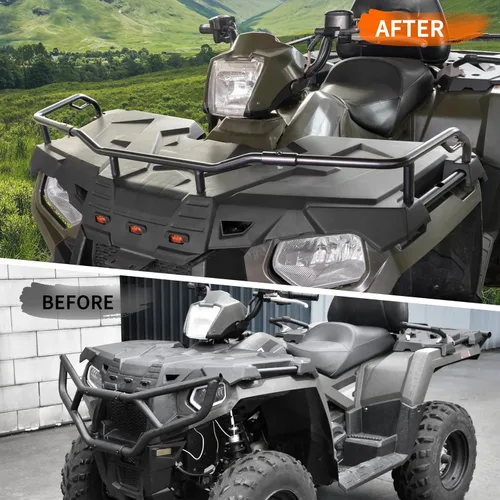 Miniatura 2 de Extensor de rack delantero para Polaris Sportsman 570 450 14-25, extensor de estante de acero negro delantero todoterreno para Polaris Sportsman