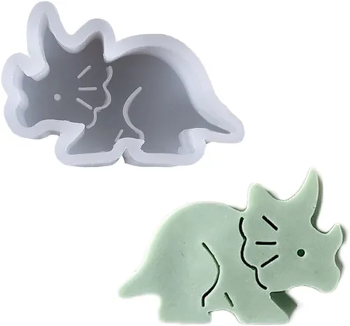 Miniatura 5 de Molde de silicona Freshie para automóvil con forma cerrada de elefante con ojos para hacer jabón con perlas aromáticas para automóvil, colgante