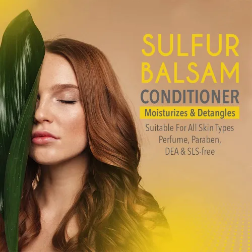 Miniatura 6 de SULFUR BALSAM Acondicionador - Hidratante y desenredante natural - Cuidado del cabello y el cuero cabelludo - Suave y eficaz