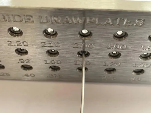 Miniatura 7 de Placa redonda de acero de carburo para joyería para fabricación de alambre de joyería (0.010-0.161 in, 52 agujeros)