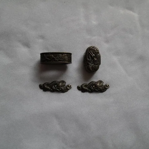 Miniatura 6 de Espada samurái japonesa KOSHIRAE – TSUBA FUCHI KASHIRA MENUKI X82