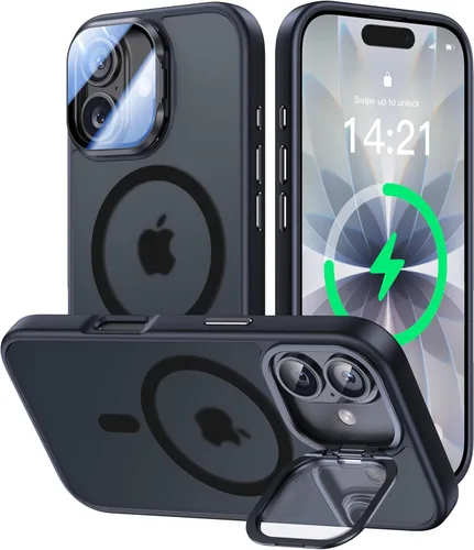 Miniatura 54 de VOFATA - Funda magnética para iPhone 17 Pro Max, cubierta para cámara con soporte, protección completa para la cámara, compatible con MagSafe